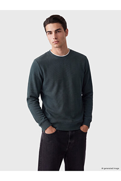 LC Waikiki Rmz Gi̇yi̇m Farkiyla Zero Roba Collar Men's Sweatshirt