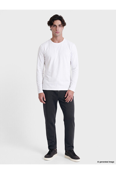 LC Waikiki بنطلون رياضي رجالي من Özmarka New Season Anthracite بقصة عادية