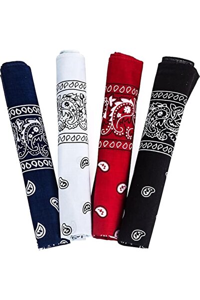 calma Bandanas for Men & Women, Paisley Bandanas, Bandanas for Face Mask, 4 P...