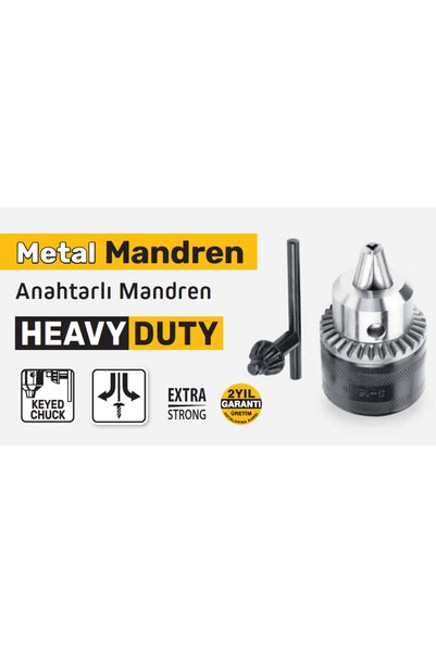 İBTAŞ SGS5604 Anahtarlı Metal Mandren 10mm 3/8 24UNF