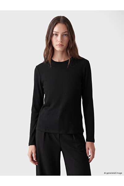 LC Waikiki Nevavm with a Difference, Lcw Modest Black Camisole with Stones, N...