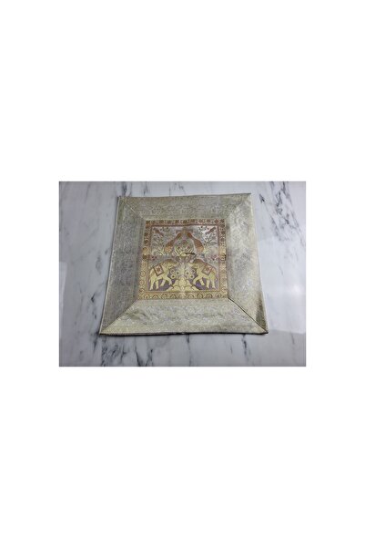 Hint Modam Indian Elephant Patterned Throw Pillow Cover 43X43 cm