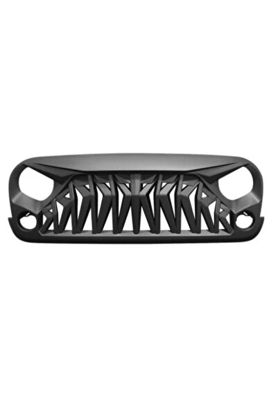Generic Shark Grille - Matte Black for 07-18 Wrangler JK