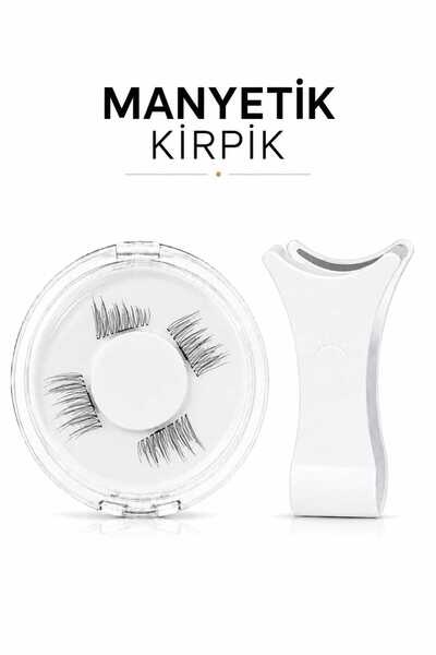 Manyetik Mıknatıslı Kirpik Seti 4 Parça Uygulama Aparatlı Takma Kirpik