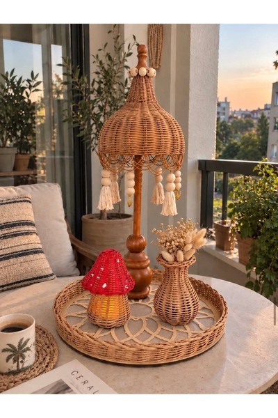 Genel Markalar Rattan Bali Şemsiyesi – Dekoratif Bahçe, Teras & Balkon Şemsiyesi