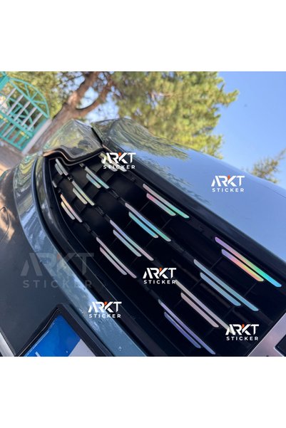 ARKT STİCKER Egea Sedan Ön Panjur Sticker Set 2021 Sonrası Hologram