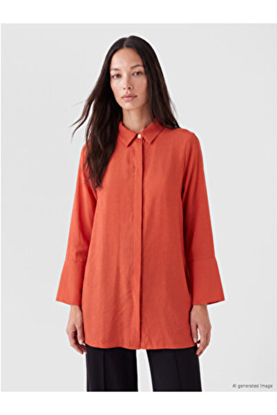LC Waikiki Red Modal Blend Women's Shirt Tunic