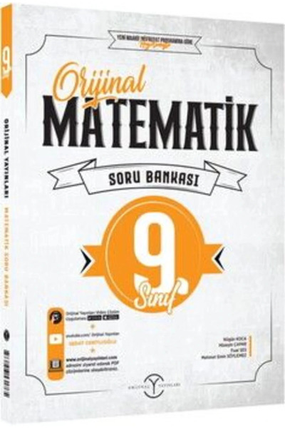 Orijinal Yayınları 2028 Model Yeni Güncel Basım Okul Müfredatına Göre Uyarlanmıştır 9. Sınıf Orijinal Matematik Soru Bankası Yeniii