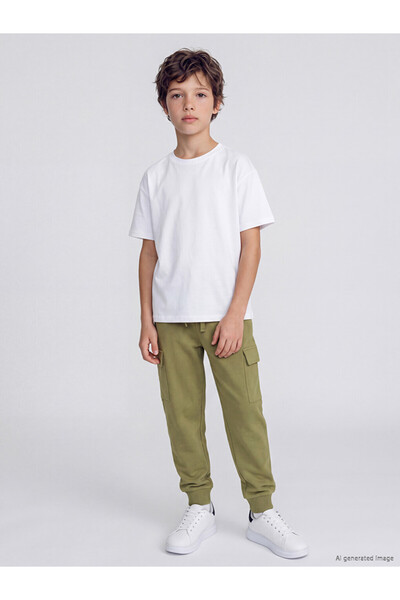 LC Waikiki Peak New Season Green Boys' Cargo Sweatpants