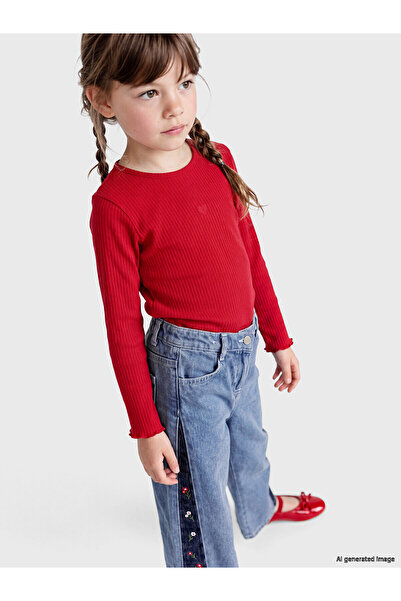 LC Waikiki Two Mt Shop Quality Lcw Kids Indigo Wideleg Girls' Jean Pants