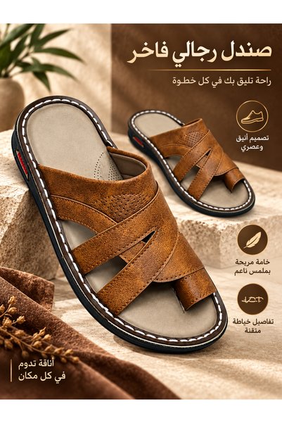 Generic Brand صنادل شاطئ صيفية للرجال، صنادل عصرية غير رسمية مزدوجة الاستخدام...