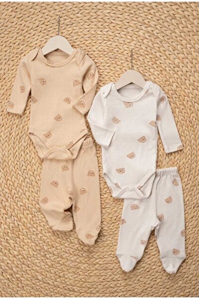 DEFNE LİNA BABY Men's Bebk 100% Cotton 4-Piece Underwear Set