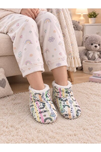 Numix Baby Kids Çocuk Panduf, Desenli, Sıcacık Unisex Ev Ayakkabısı, Patik, B...