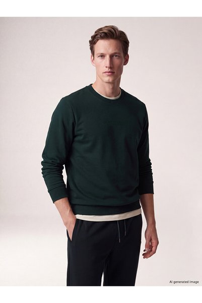 LC Waikiki I Zero Roba Collar Embroidered Men's Thick Sweatshirt from Freezen...