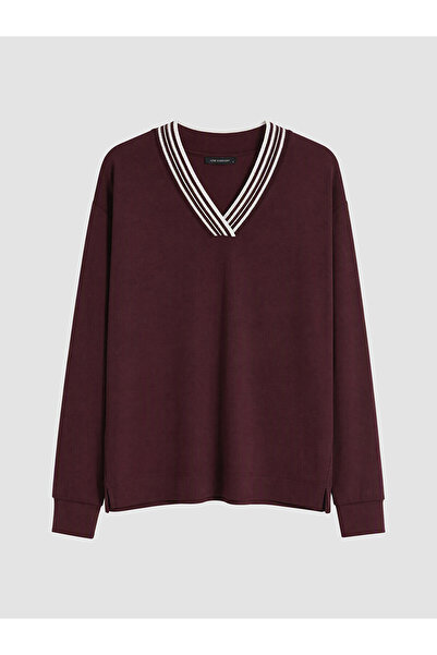 LC Waikiki Alita City Farkıyla Lcw Everyday Plum Soft Touch Oversize Women's ...