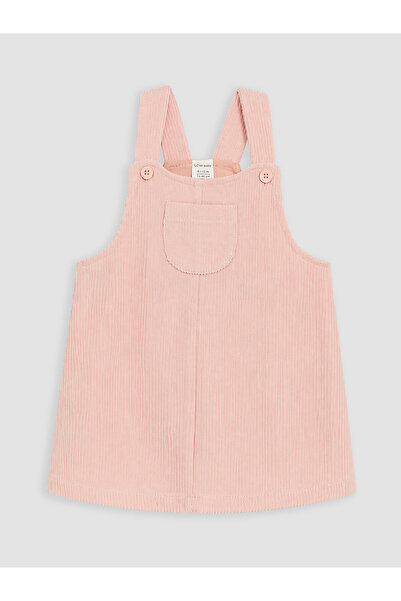 LC Waikiki Lcw Baby Pink Baby Girl Velvet Salopet Dress with Nevavm Difference