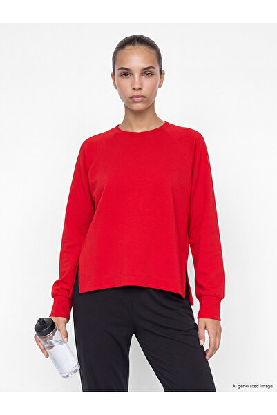 LC Waikiki Alita City Farkıyla Koor Sport Red Diver Fabric Plain Loose & Bagg...