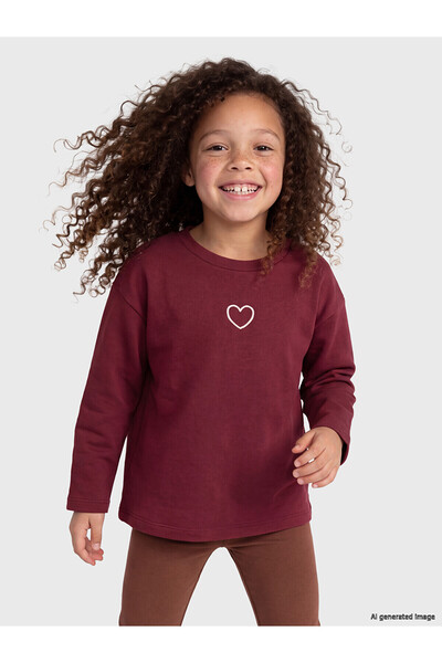 LC Waikiki Two Mt Shop Quality Burgundy 2 Thread Embroidered Standard & Regul...