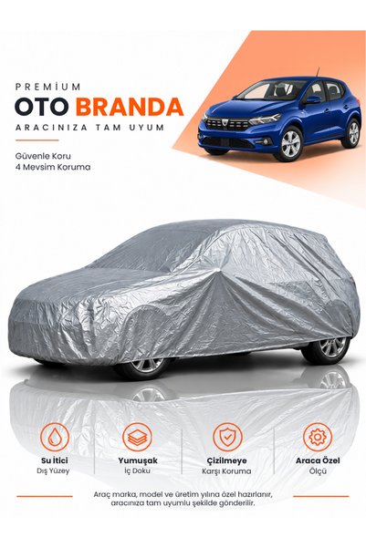 COLONY DACİA SANDERO (2020-2026) HATCHBACK Uyumlu Araba Brandası Oto Branda A...