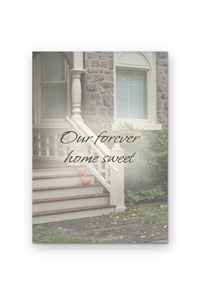 OEM Poster Decorativ Casa Noastra pentru Totdeauna, Mesaj Inspirational, Cart...