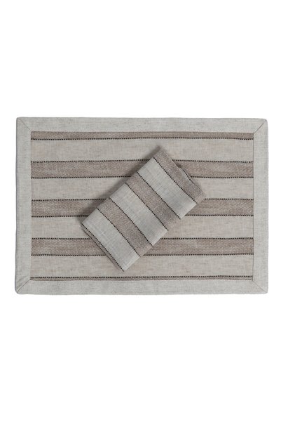 Loome Home Sahara Stripe Amerikan Servisi-Çift Taraflı Kullanım