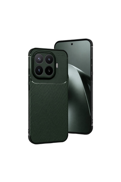 OtoTech غطاء كربوني من Xiaomi Mi 17T Pro مع خاصية التركيز التلقائي - أخضر داكن