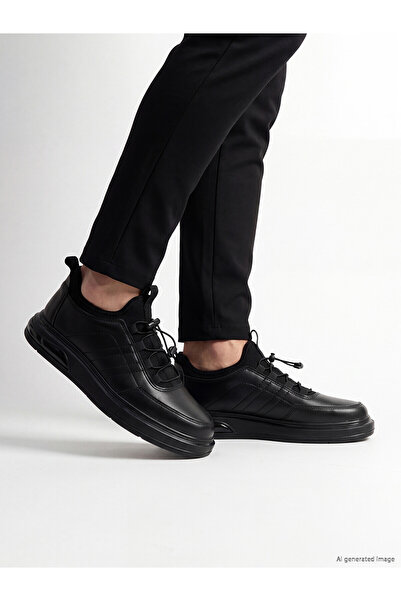 LC Waikiki Lcw Steps Black Men's Classic Shoes with Nevavm Difference