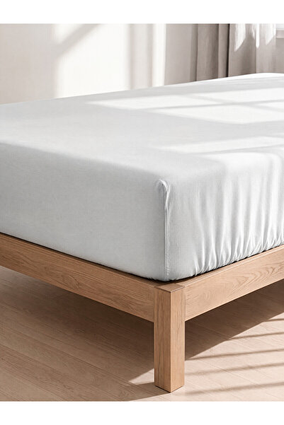 LC Waikiki Alita City Farkıyla Lcw Home Gray Single Cotton Woven Elastic Bed ...