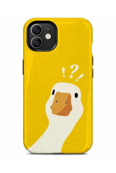 EDELFU Compatible with iPhone 12 / 12Pro - Confused Duck, Double Layer Tough ...