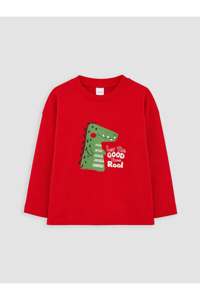 LC Waikiki Two Mt Shop Quality Red Printed Standard & Regular Long Sleeve Boy...