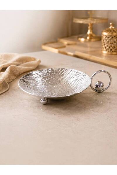 Generic Brand Stainless Steel Plate with a Distinctive Shape in Medium Size