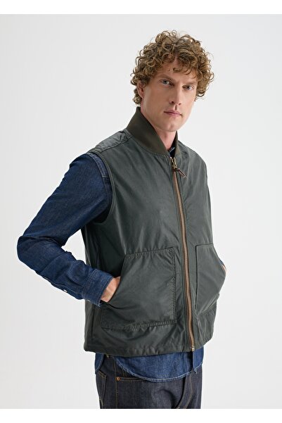 Work Wax Vest Olive Green (Yeşil) / Work Wax Vest Olive Green