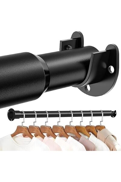 XICEN Closet Rods for Hanging Clothes, 17-84 Inch Stepless Adjustable Closet ...
