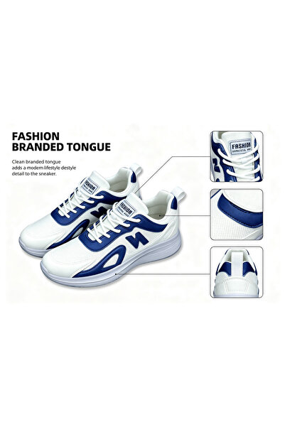 hanyue Men's Color-Block Thick-Soled Dad Sneakers, Height-Enhancing, Breathab...