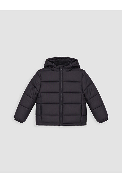 LC Waikiki Two Mt Shop Quality Black Hooded Boys' Inflatable Coat