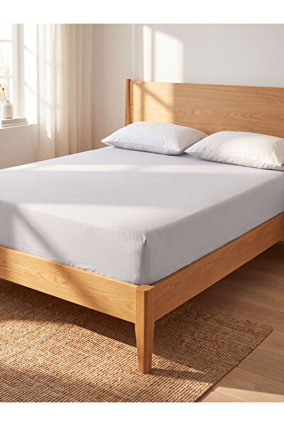 LC Waikiki Alita City Farkıyla Lcw Home Gray Cotton Double Woven Elastic Bed ...