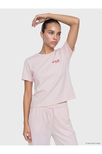LC Waikiki Alita City Koor Sport Pink Embroidered Standard & Regular Women's ...