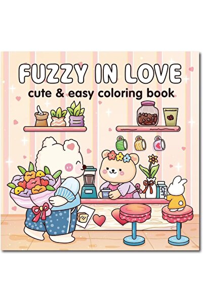 Generic Fuzzy In Love Coloring Book for Adults and Teens Featuring Little Fuz...