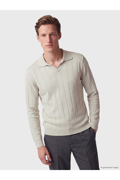LC Waikiki Nevavm with a Difference of Opinion Southblue Gray Knitwear Plain ...