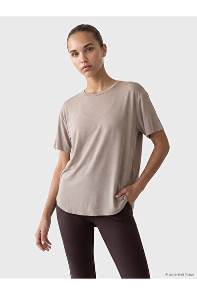 LC Waikiki Alita City Farkıyla Koor Sport Brown Combed Cotton Plain Oversize ...