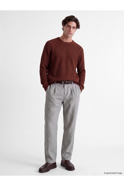 LC Waikiki Zero Roba Collar Men's Knitwear Sweater for Style Enthusiasts from Uzg Store