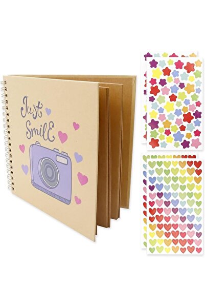 GENERAL Kraft Paper Photo Scrapbook 40 Pages Scrapbook Album 17X17Cm Personal...