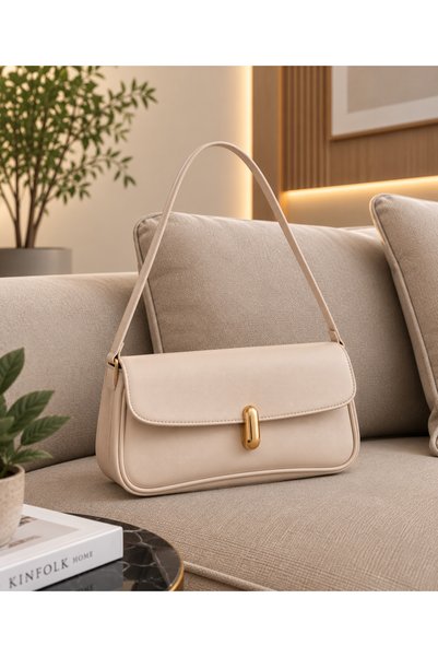 ellobutik KADIN BEJ KOL ÇANTASI