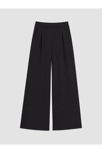 LC Waikiki Lcw Comfort Black Straight Trousers with Nevavm Difference