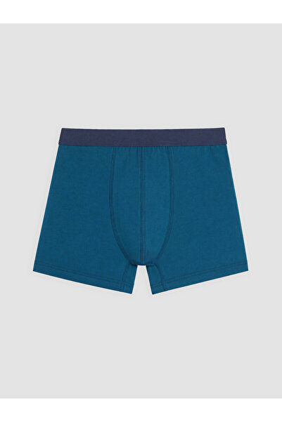 LC Waikiki Vizyon New Season Petrol Cotton Flexible Men's Boxers