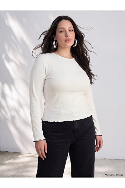 LC Waikiki Two Mt Shop Quality Lcw Curve Black Plain Narrow & Slim Long Sleev...