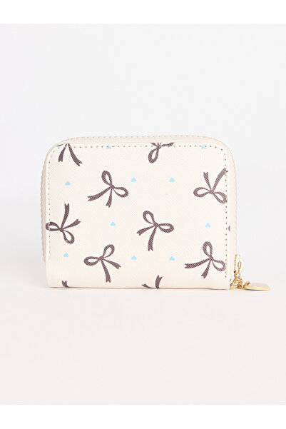 LC Waikiki Lcw Accessories Ecru Women's Wallet with Nevavm Difference