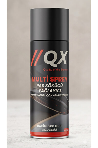 qx lubricant QX Multi Sprey Pas Sökücü Yağlayıcı 500 ml