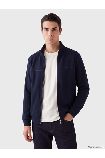 LC Waikiki Nevavm with a Difference of Lcwaikiki Classic Navy Blue 3 Thread S...