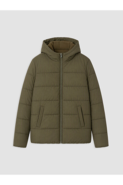 LC Waikiki Two Mt Shop Quality Green Hooded Boys' Inflatable Coat